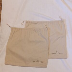 Tanino Crisci Beige Dust Bags 13x13 Inches Set Of 2